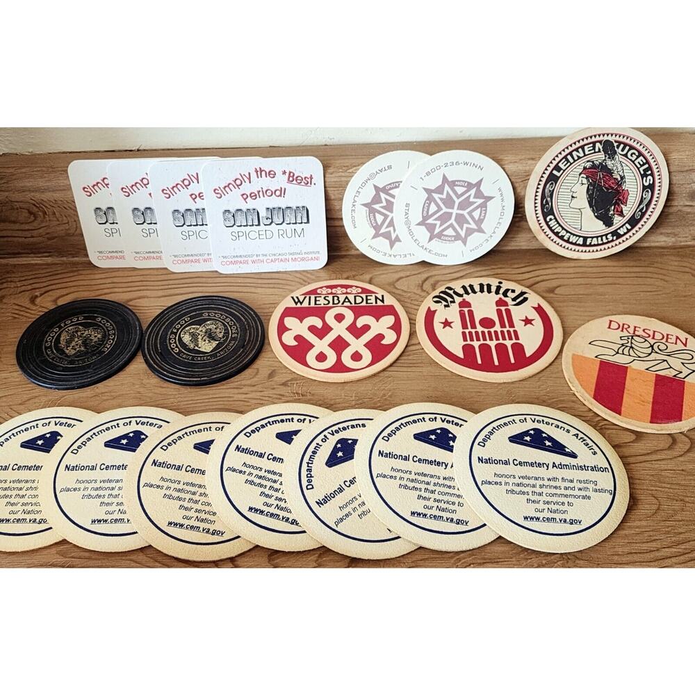Leinenkugel's WI Horny Toad Cave Creek AZ Advertising Coaster Lot Of 19 See Desc